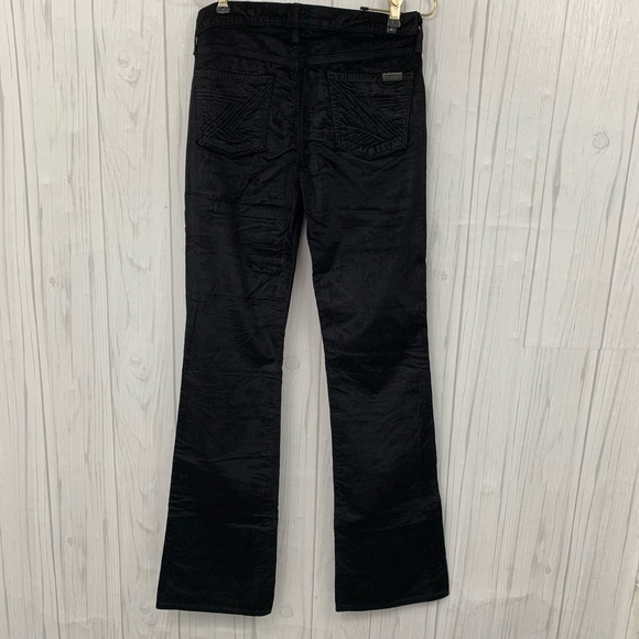7 FOR ALL MANKIND BLACK CORDUROY JEANS FLYNT 26 - Picture 3 of 9